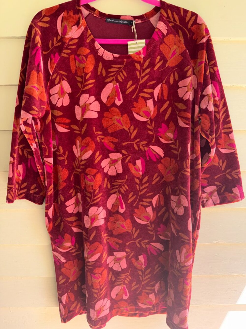 GUDRUN SJODEN Vurma velour tunic dress